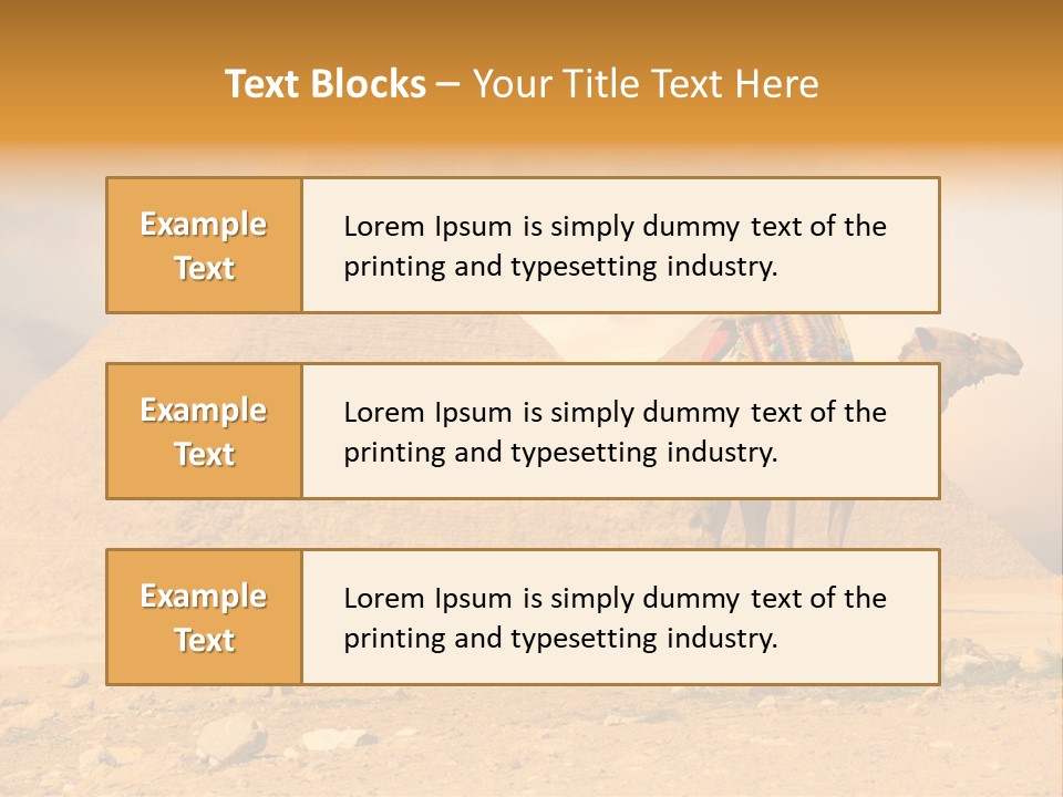 Tourism Great Pyramid Historic PowerPoint Template