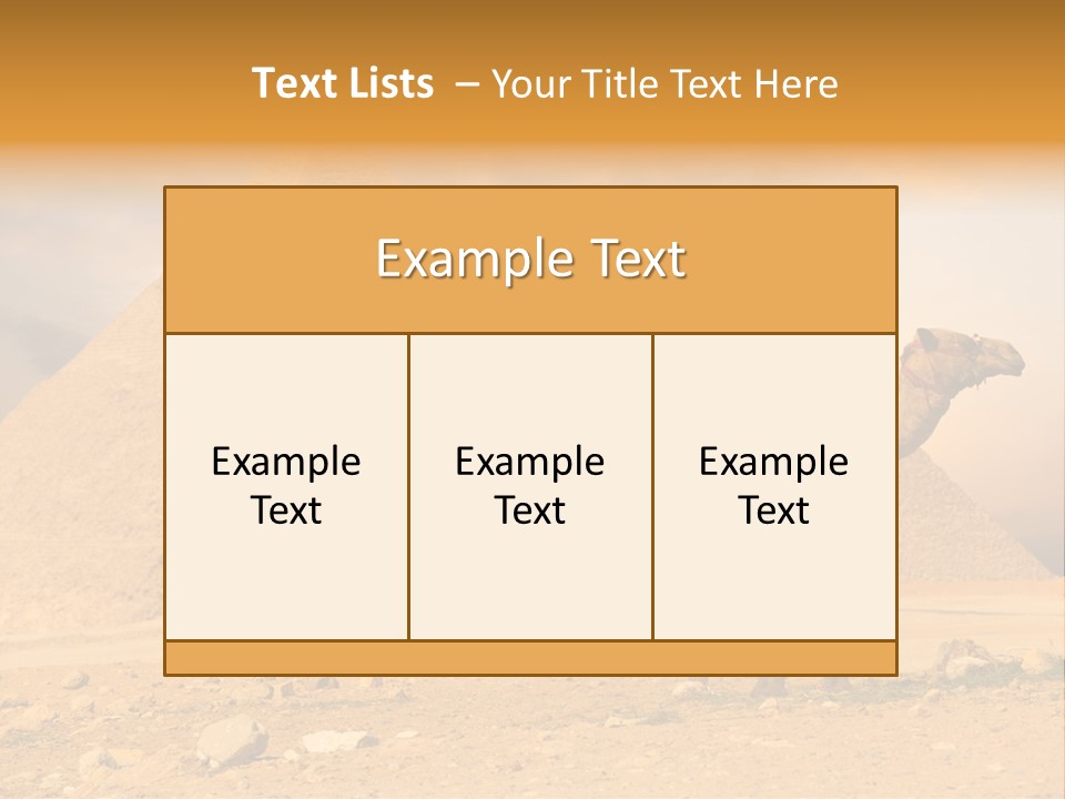 Tourism Great Pyramid Historic PowerPoint Template