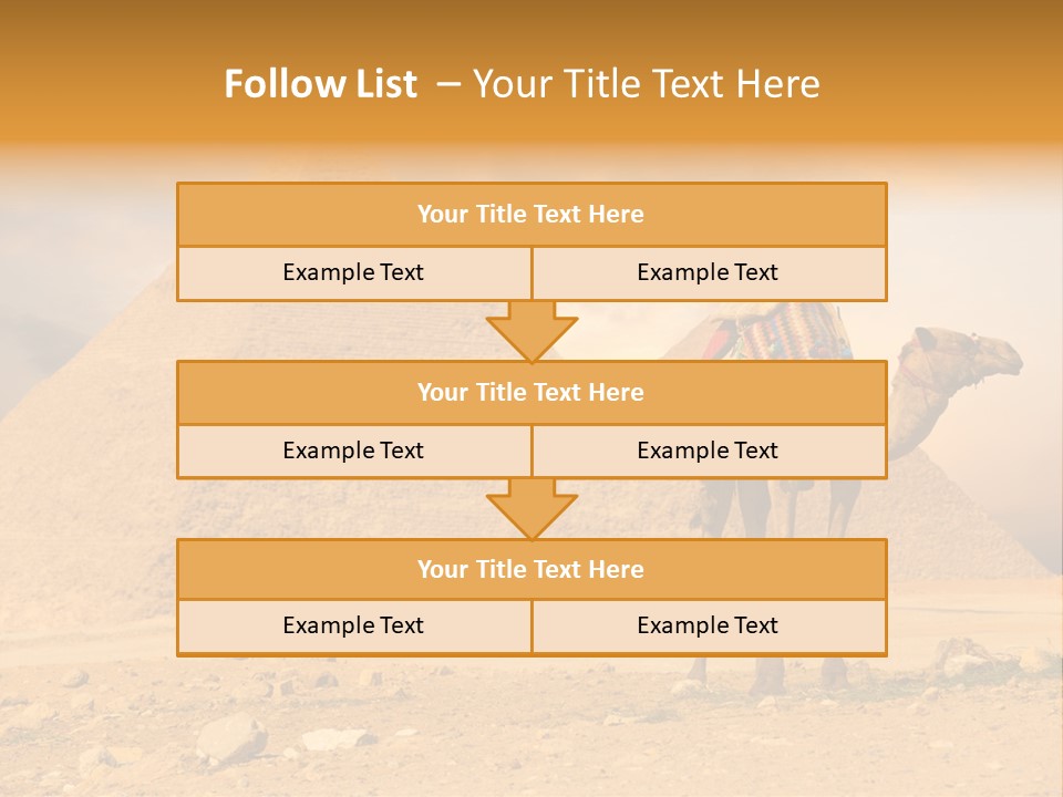 Tourism Great Pyramid Historic PowerPoint Template
