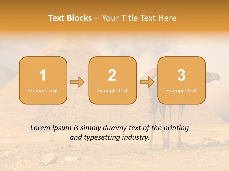 Tourism Great Pyramid Historic PowerPoint Template