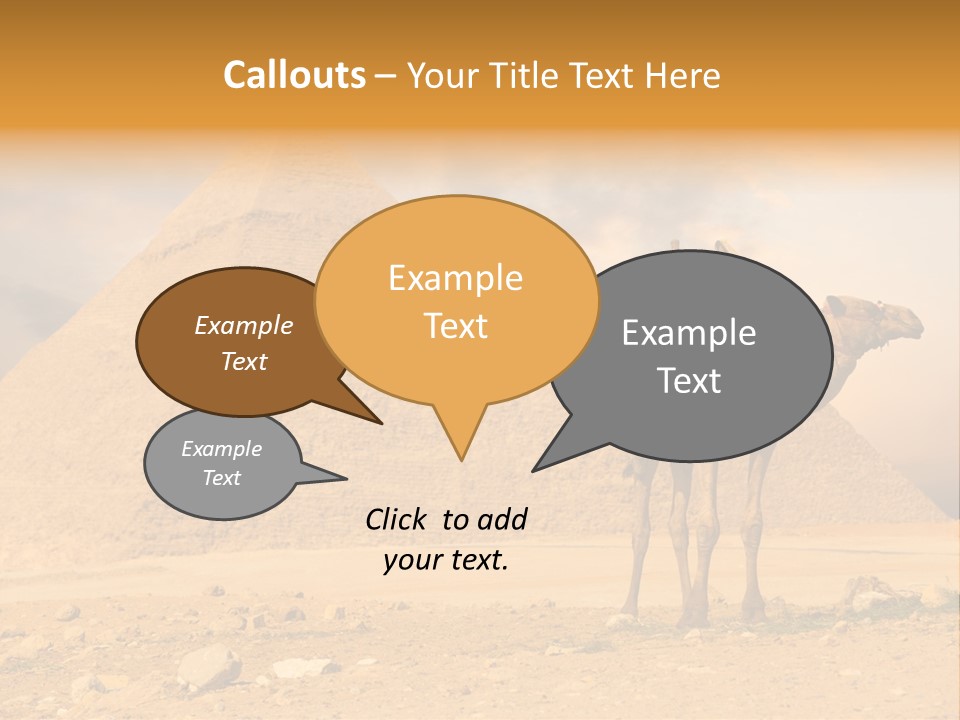Tourism Great Pyramid Historic PowerPoint Template