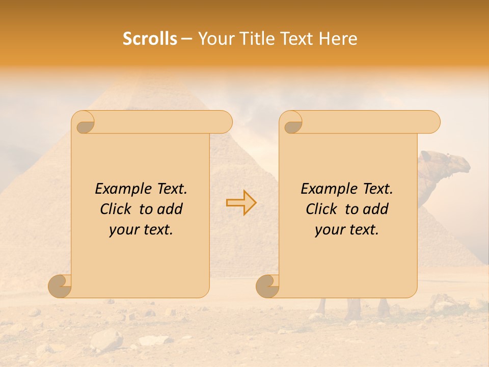 Tourism Great Pyramid Historic PowerPoint Template