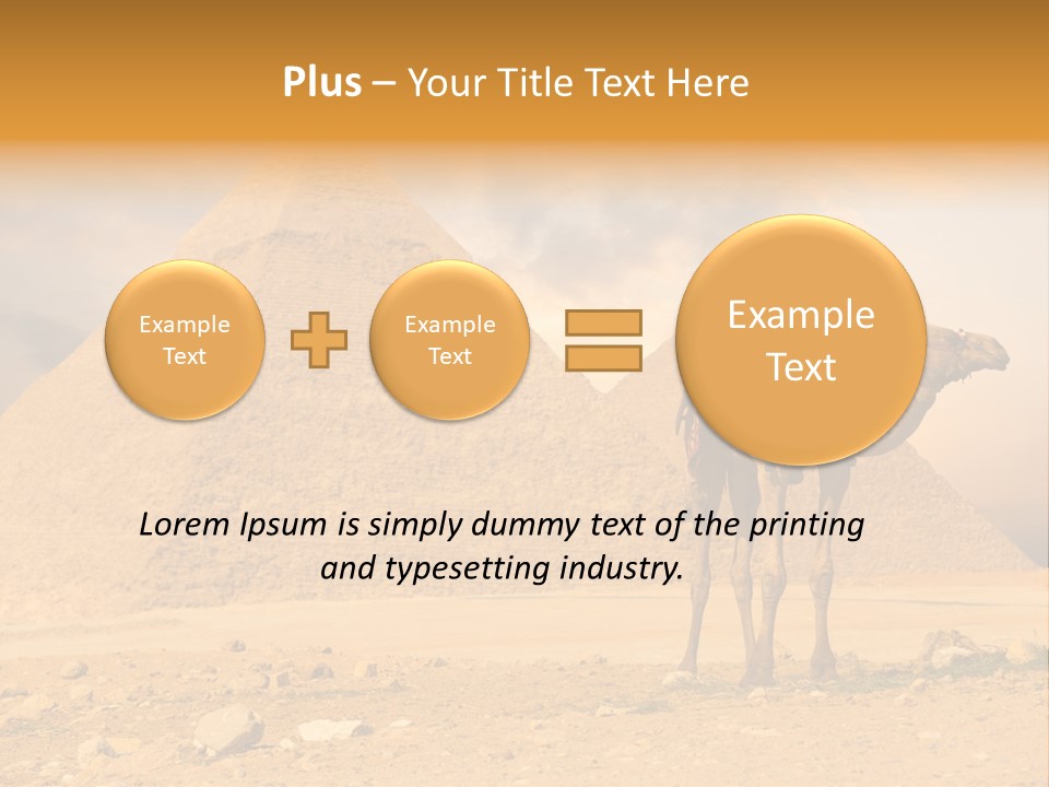 Tourism Great Pyramid Historic PowerPoint Template