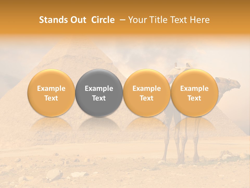 Tourism Great Pyramid Historic PowerPoint Template