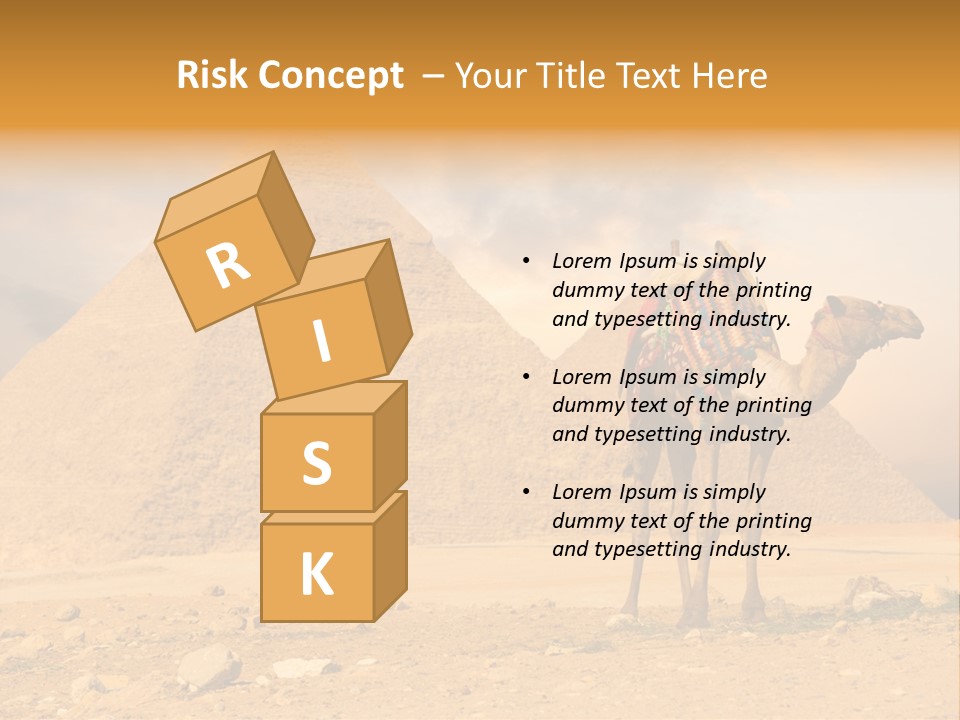 Tourism Great Pyramid Historic PowerPoint Template