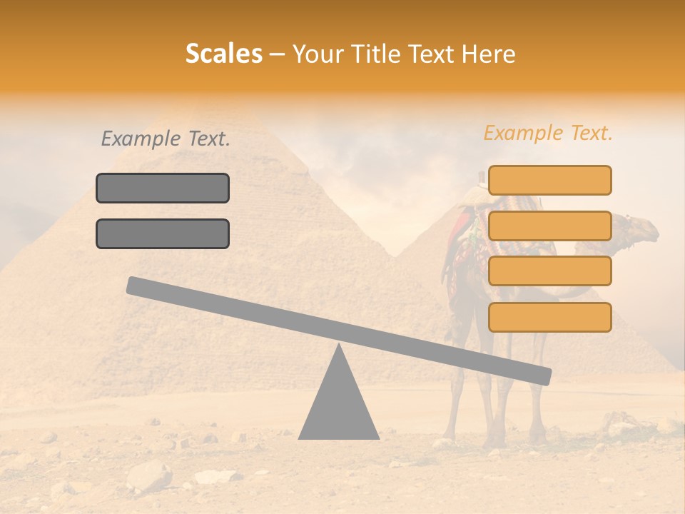 Tourism Great Pyramid Historic PowerPoint Template