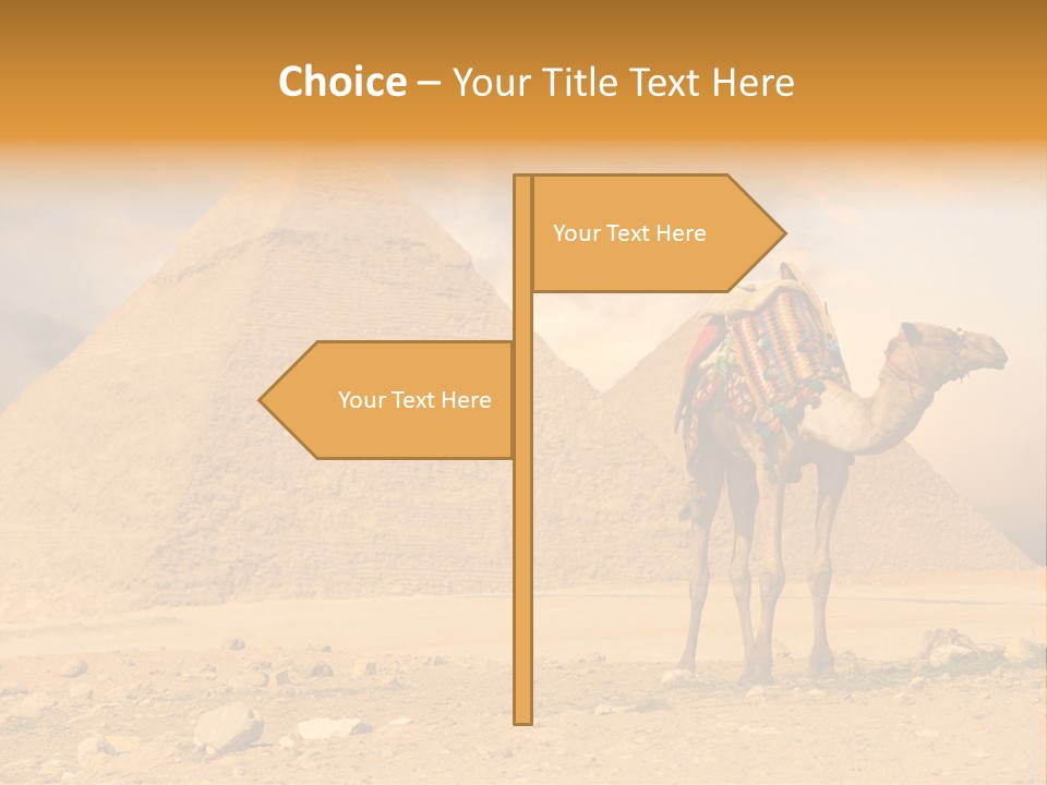 Tourism Great Pyramid Historic PowerPoint Template