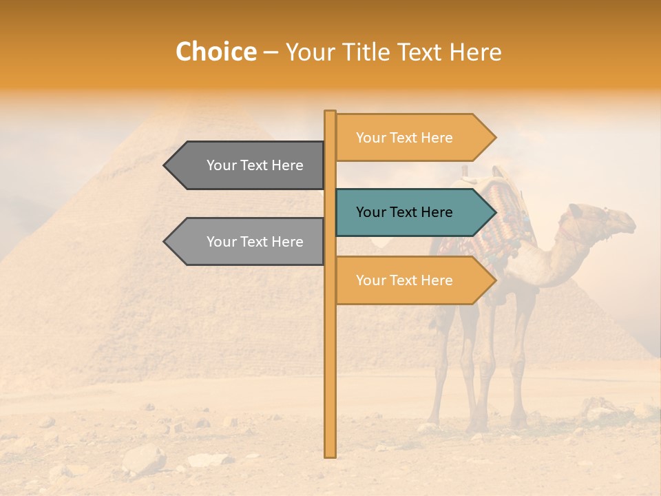 Tourism Great Pyramid Historic PowerPoint Template