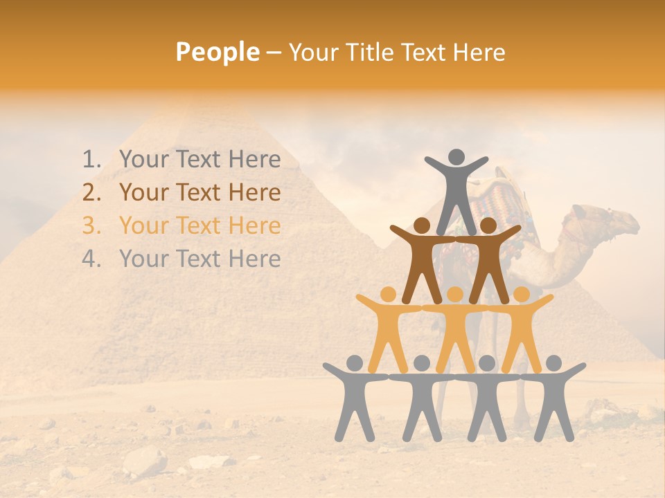 Tourism Great Pyramid Historic PowerPoint Template