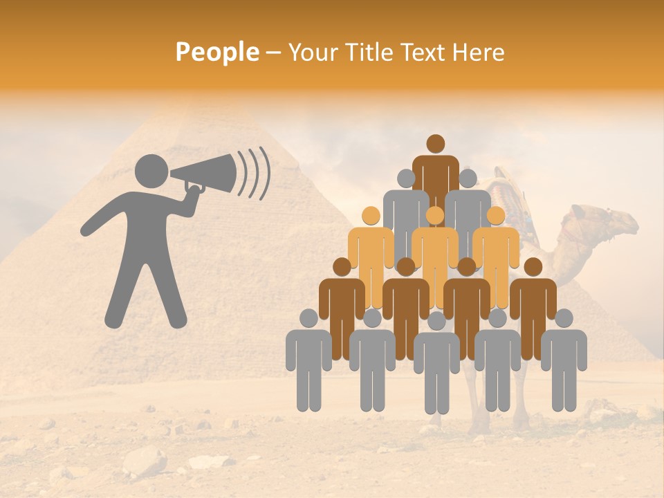 Tourism Great Pyramid Historic PowerPoint Template