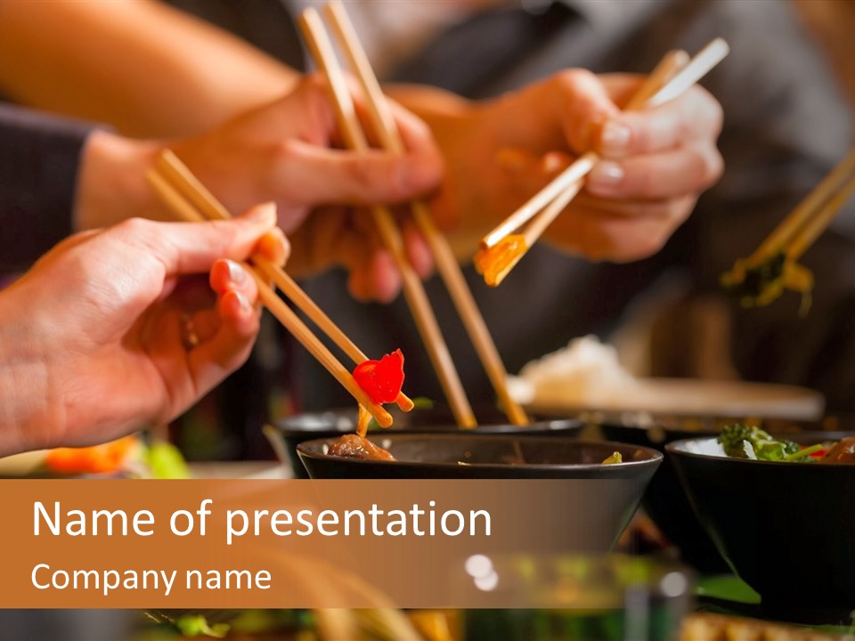 People Dish Hand PowerPoint Template