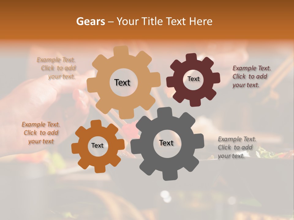 People Dish Hand PowerPoint Template