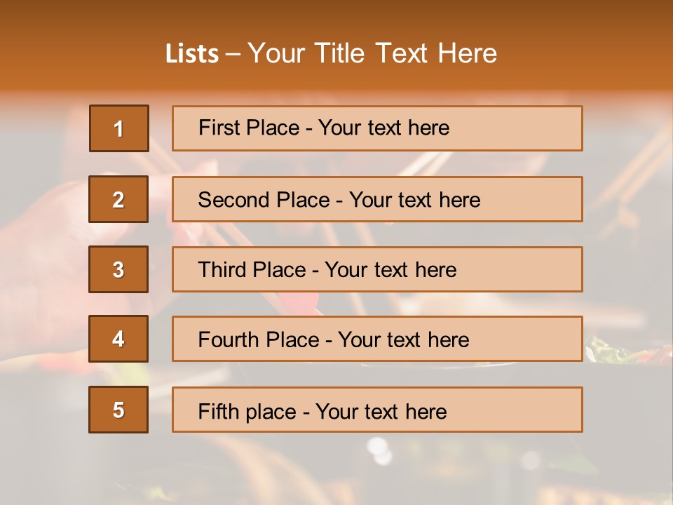 People Dish Hand PowerPoint Template