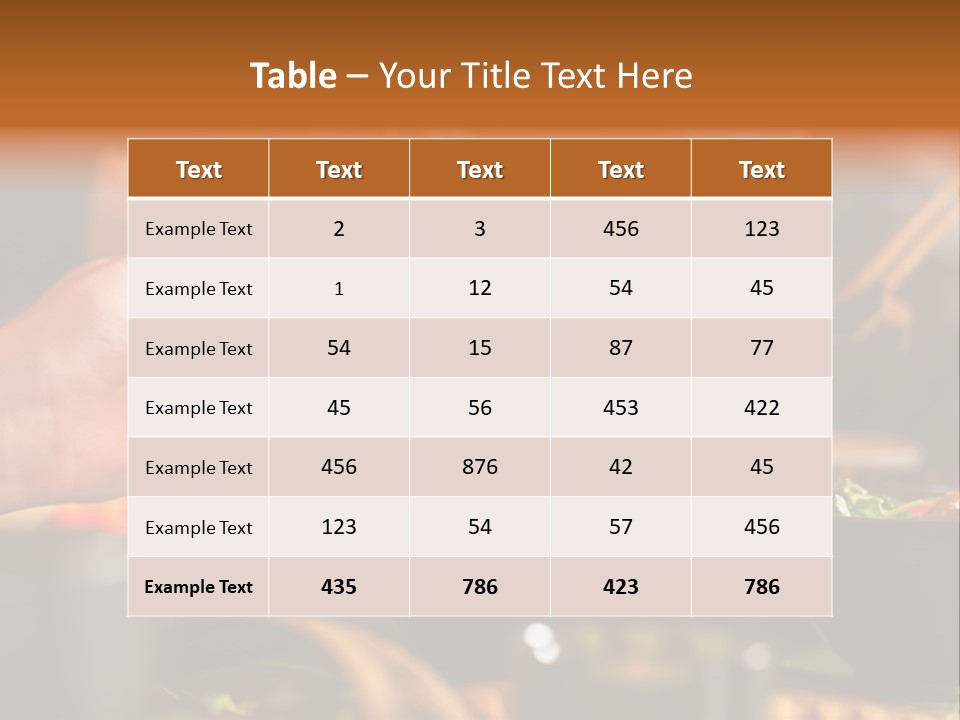 People Dish Hand PowerPoint Template