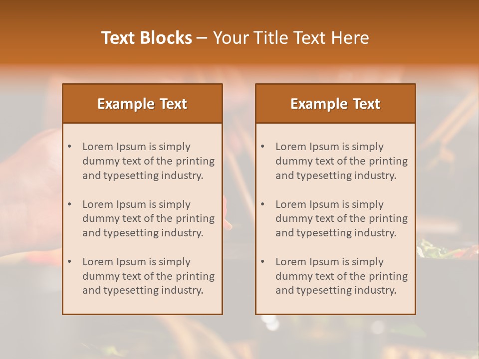 People Dish Hand PowerPoint Template