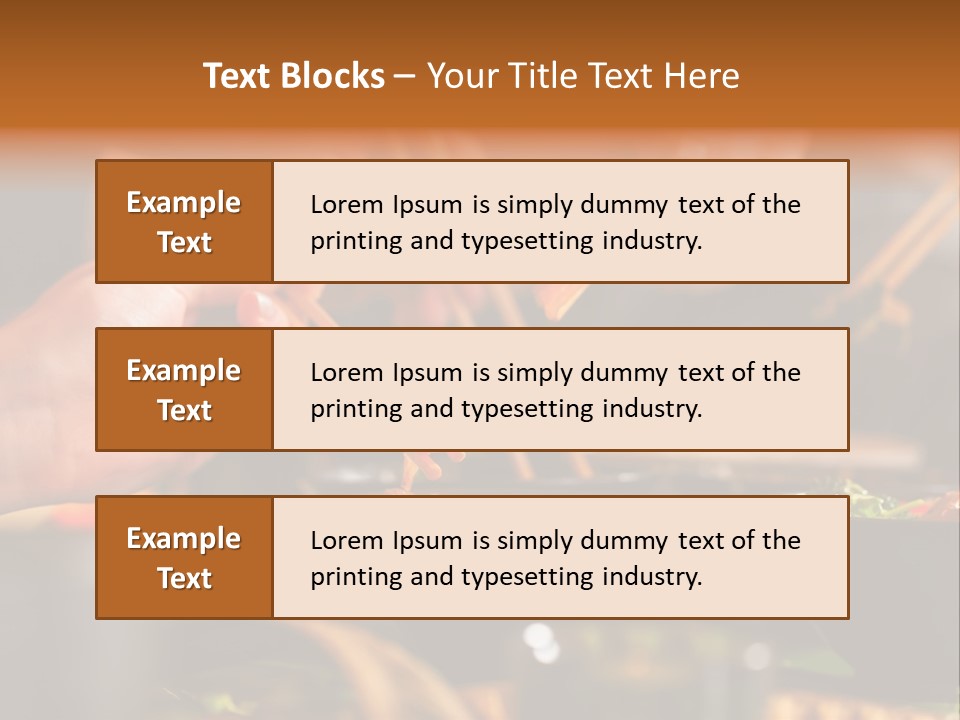 People Dish Hand PowerPoint Template
