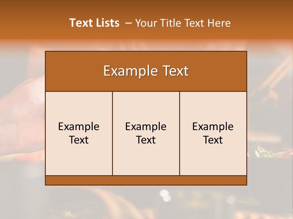 People Dish Hand PowerPoint Template