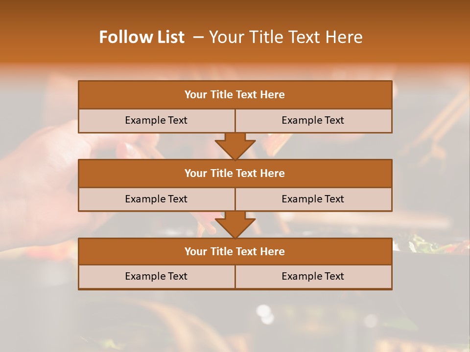 People Dish Hand PowerPoint Template