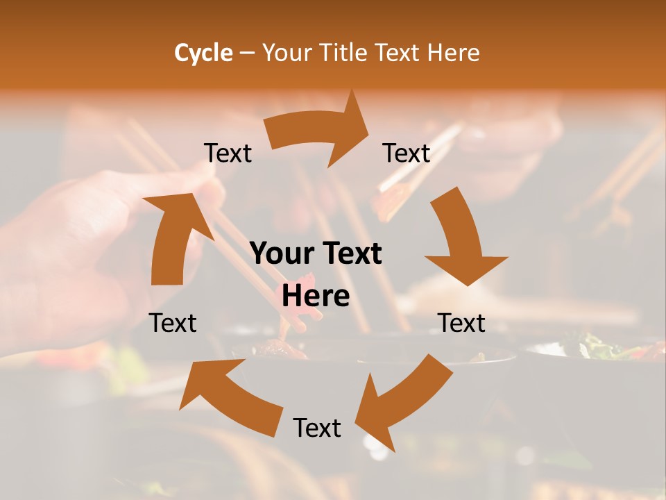 People Dish Hand PowerPoint Template