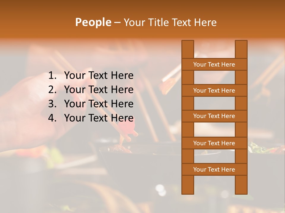 People Dish Hand PowerPoint Template