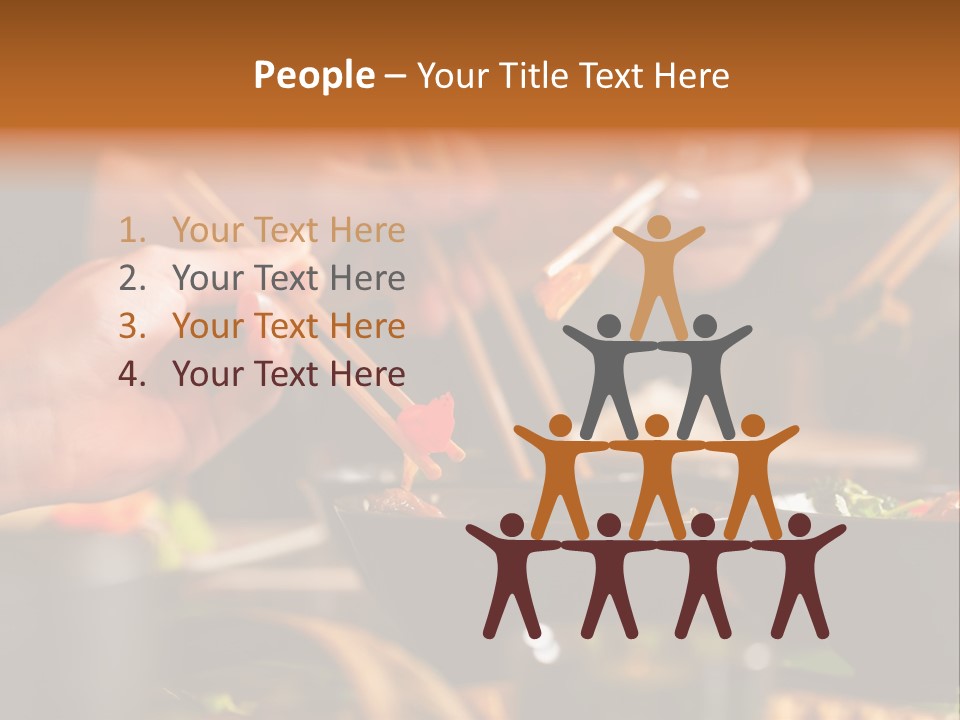 People Dish Hand PowerPoint Template