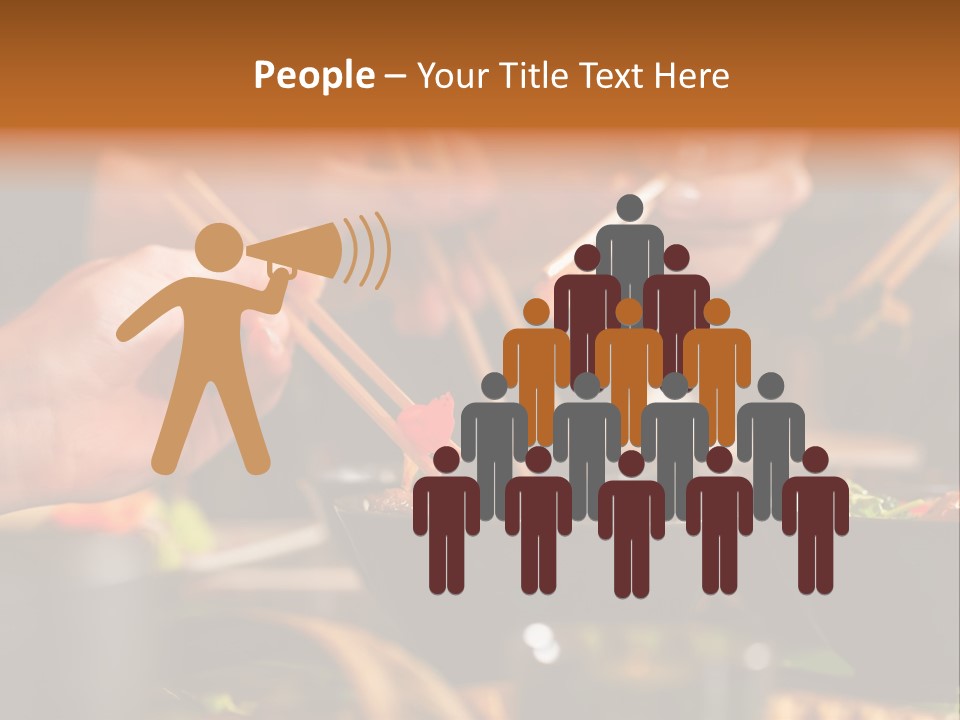People Dish Hand PowerPoint Template