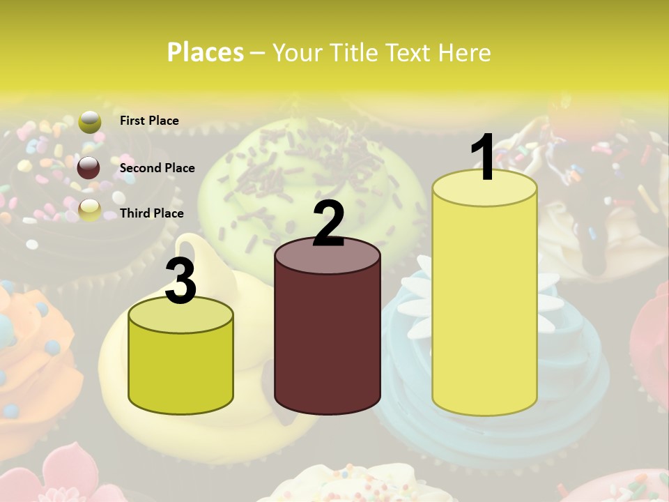 Baked Food Cupcake PowerPoint Template