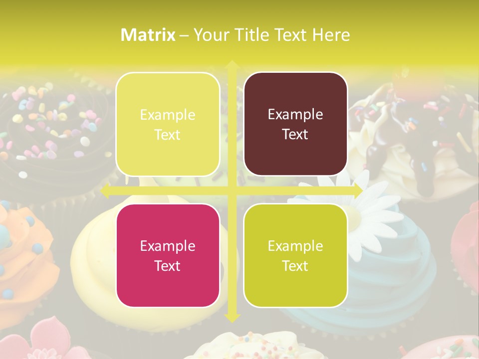 Baked Food Cupcake PowerPoint Template