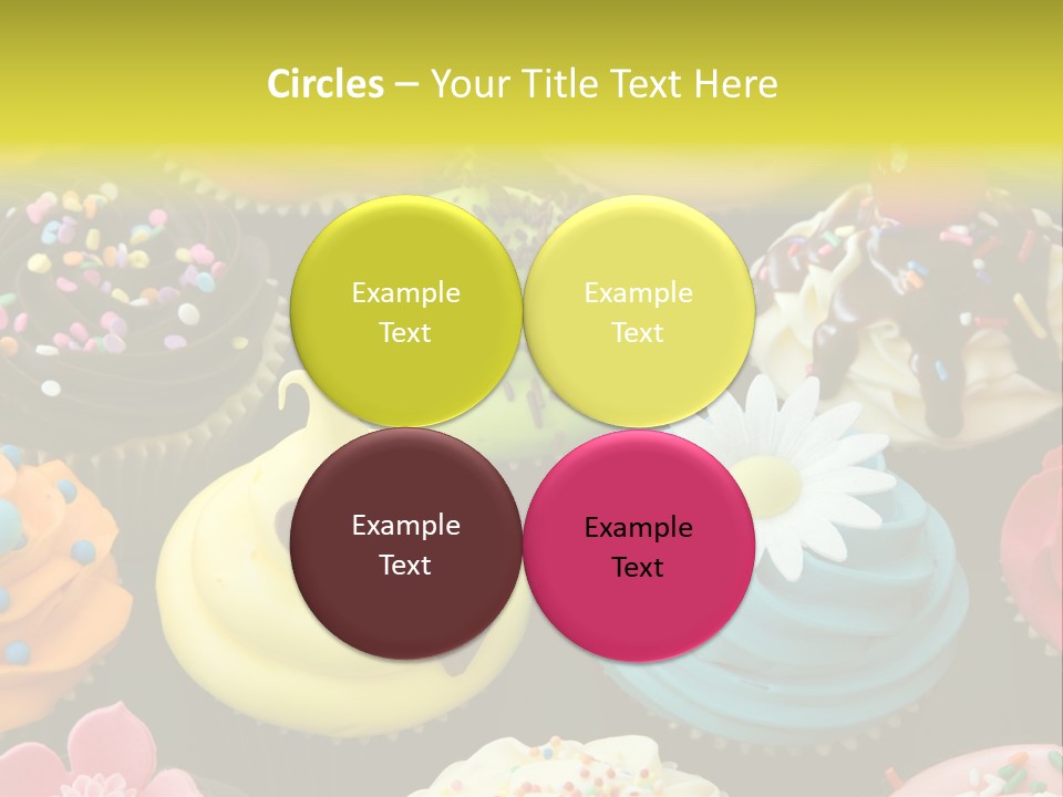 Baked Food Cupcake PowerPoint Template