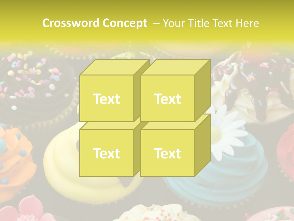 Baked Food Cupcake PowerPoint Template