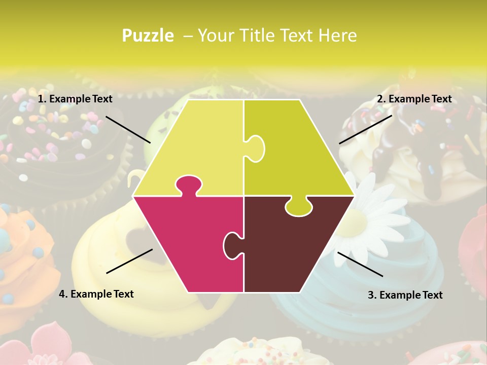 Baked Food Cupcake PowerPoint Template