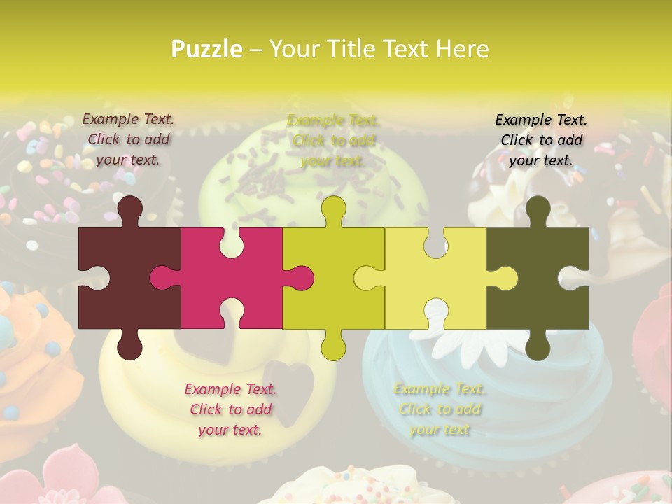 Baked Food Cupcake PowerPoint Template