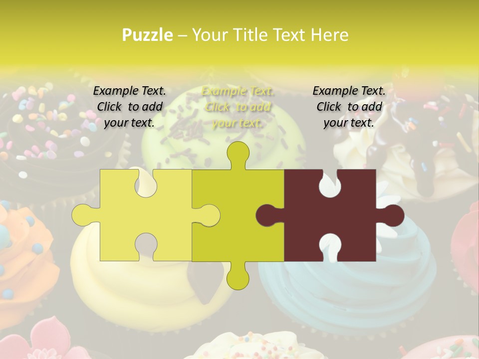 Baked Food Cupcake PowerPoint Template