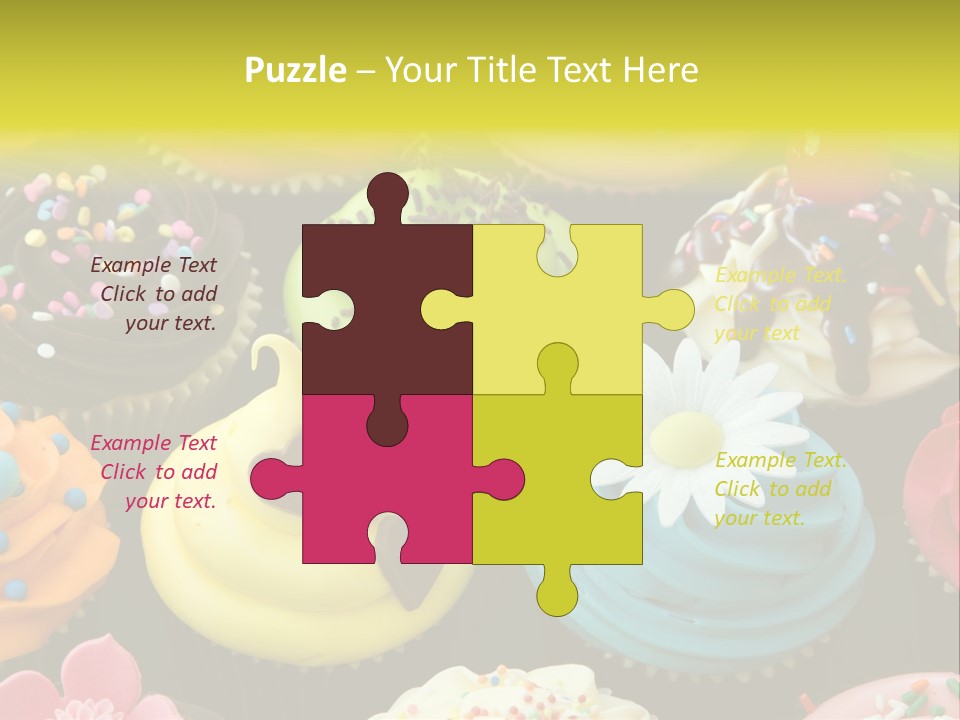 Baked Food Cupcake PowerPoint Template