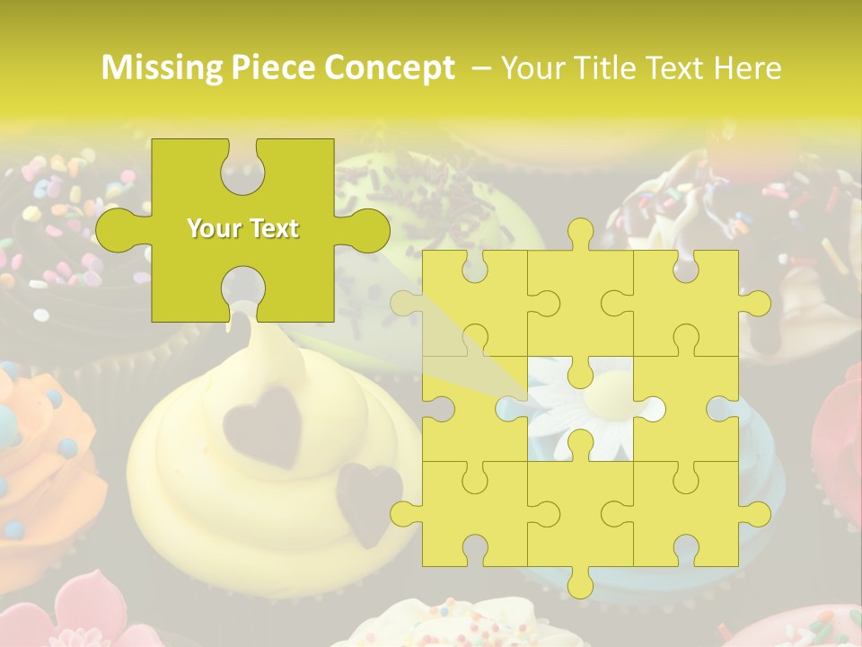 Baked Food Cupcake PowerPoint Template