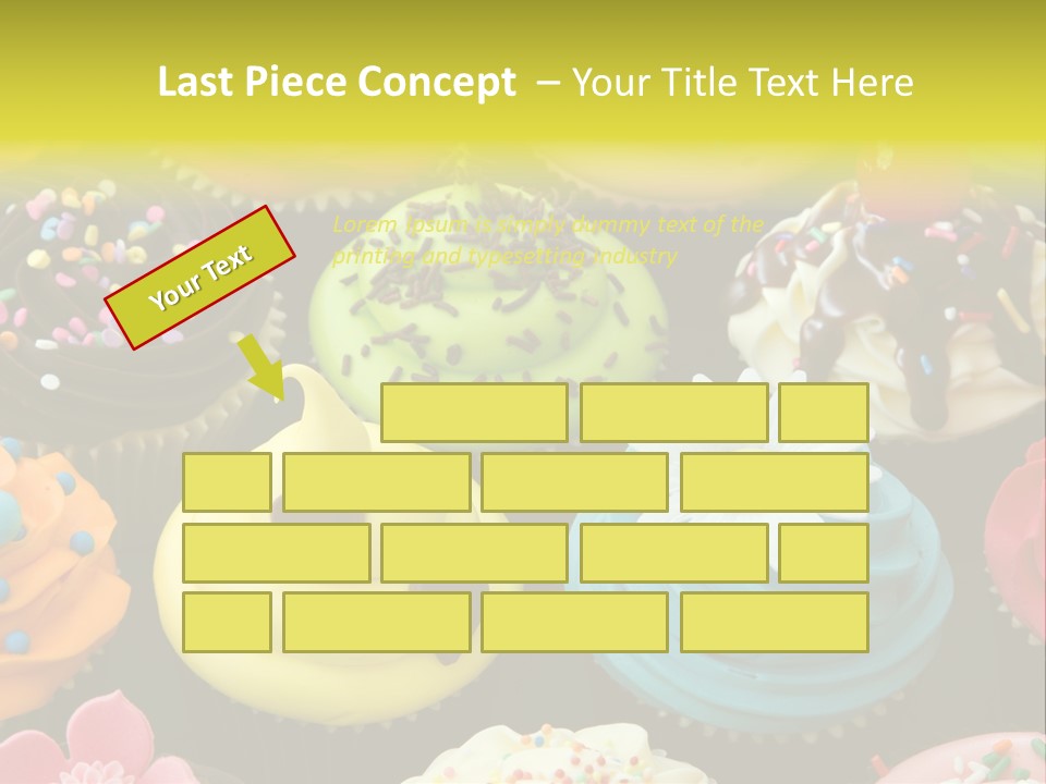 Baked Food Cupcake PowerPoint Template