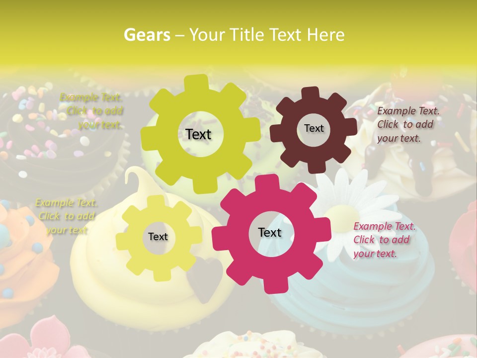 Baked Food Cupcake PowerPoint Template