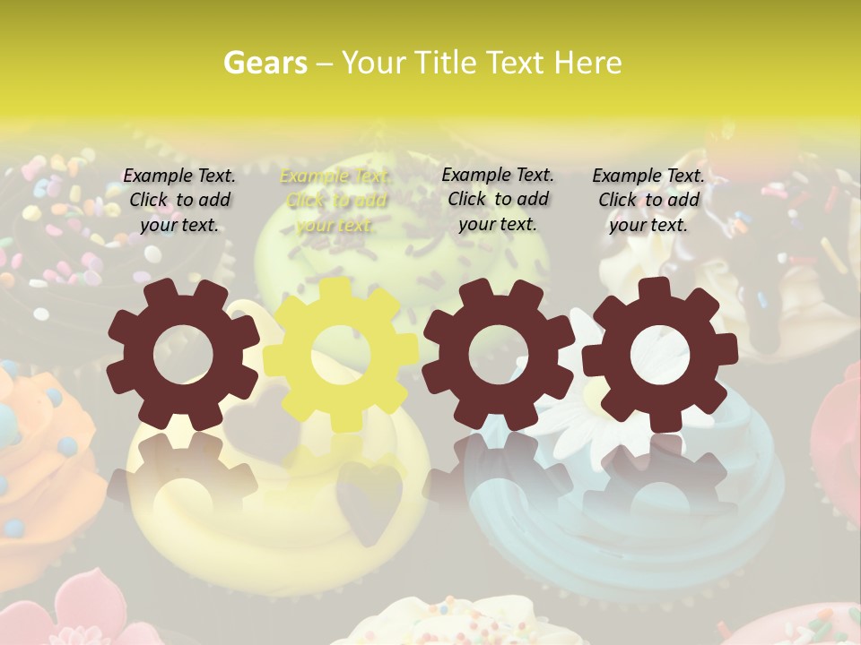 Baked Food Cupcake PowerPoint Template