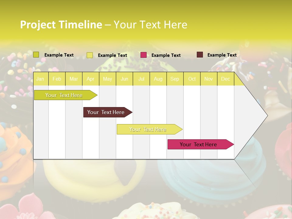 Baked Food Cupcake PowerPoint Template