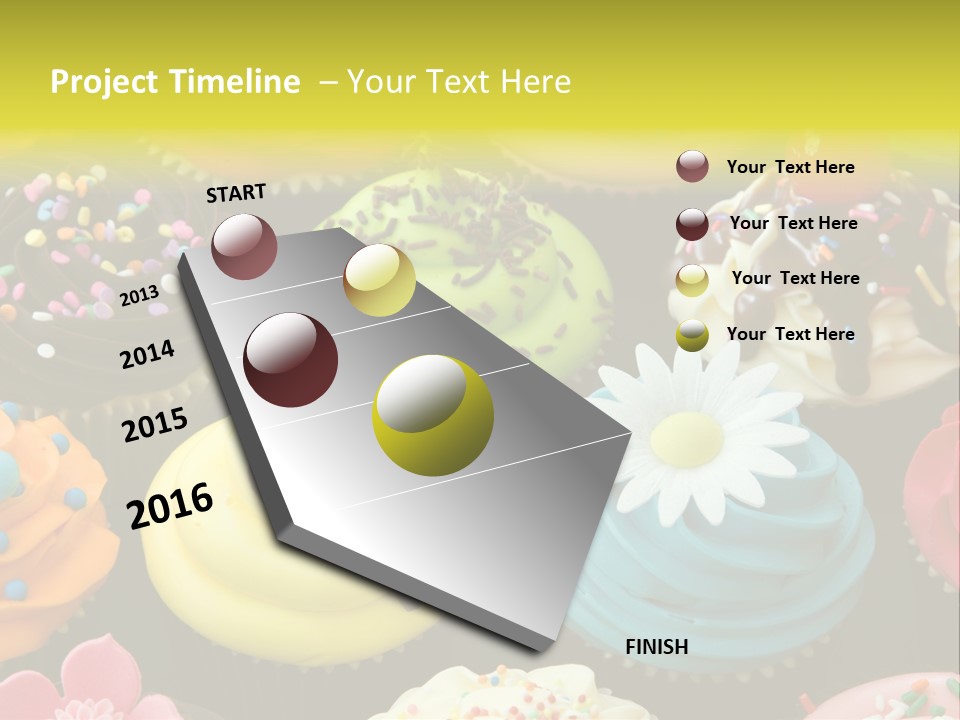 Baked Food Cupcake PowerPoint Template