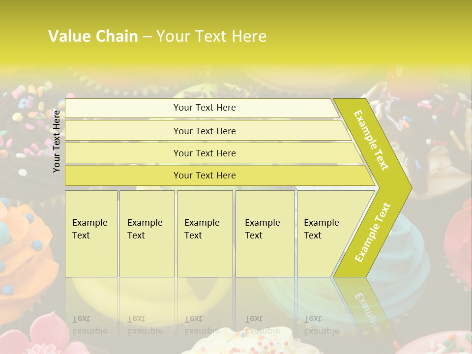 Baked Food Cupcake PowerPoint Template