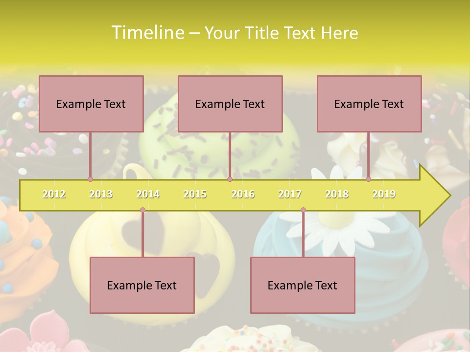 Baked Food Cupcake PowerPoint Template