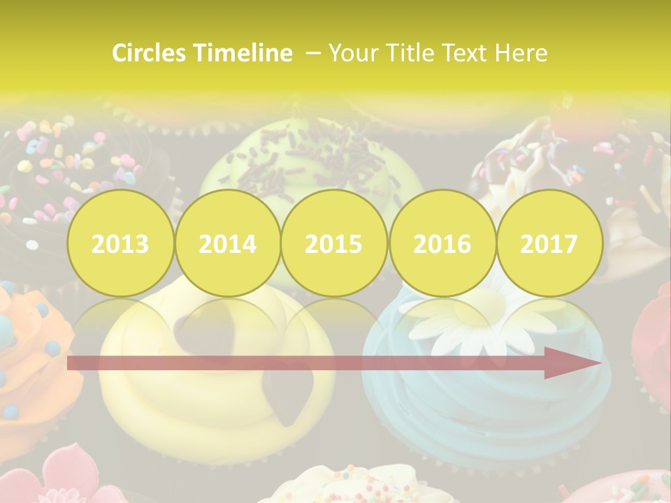 Baked Food Cupcake PowerPoint Template