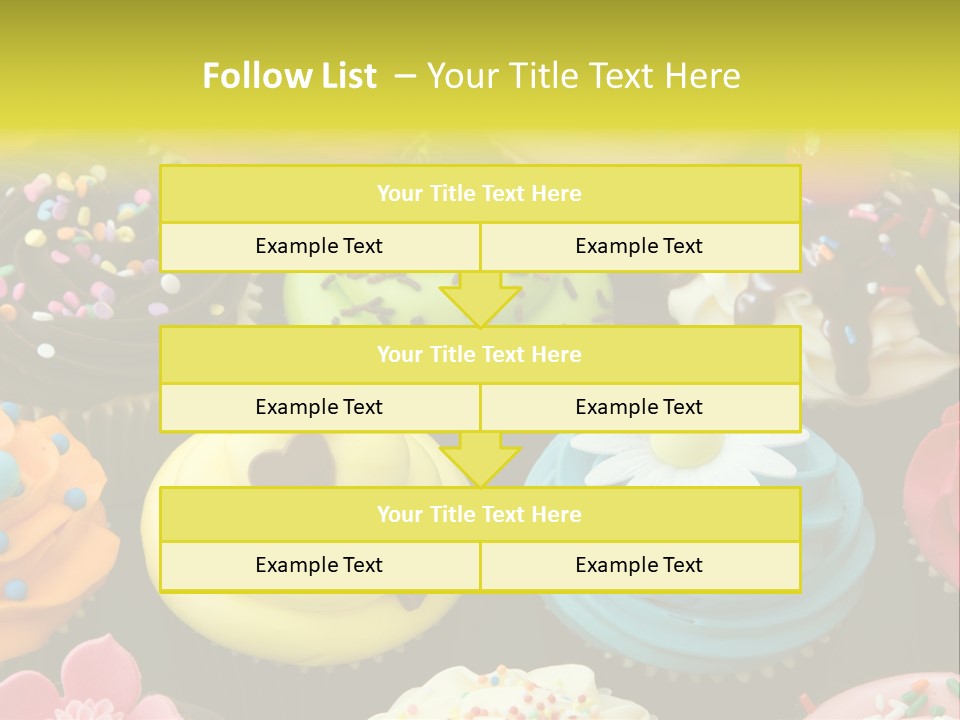 Baked Food Cupcake PowerPoint Template