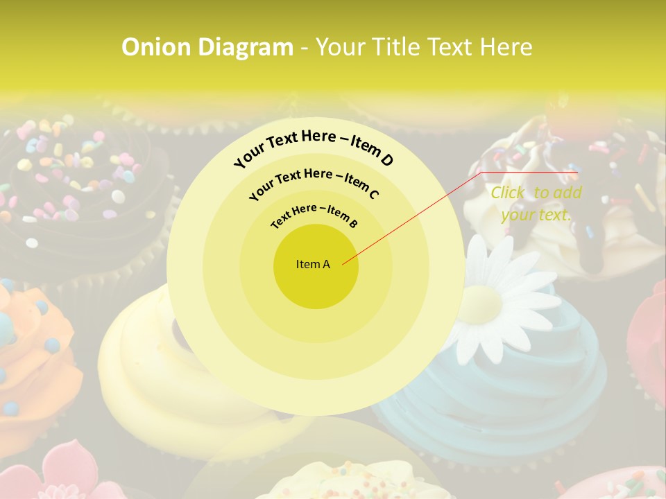 Baked Food Cupcake PowerPoint Template