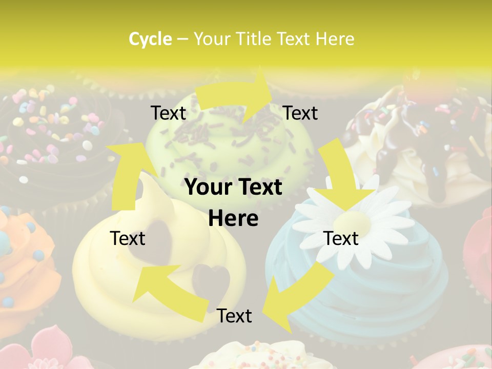 Baked Food Cupcake PowerPoint Template