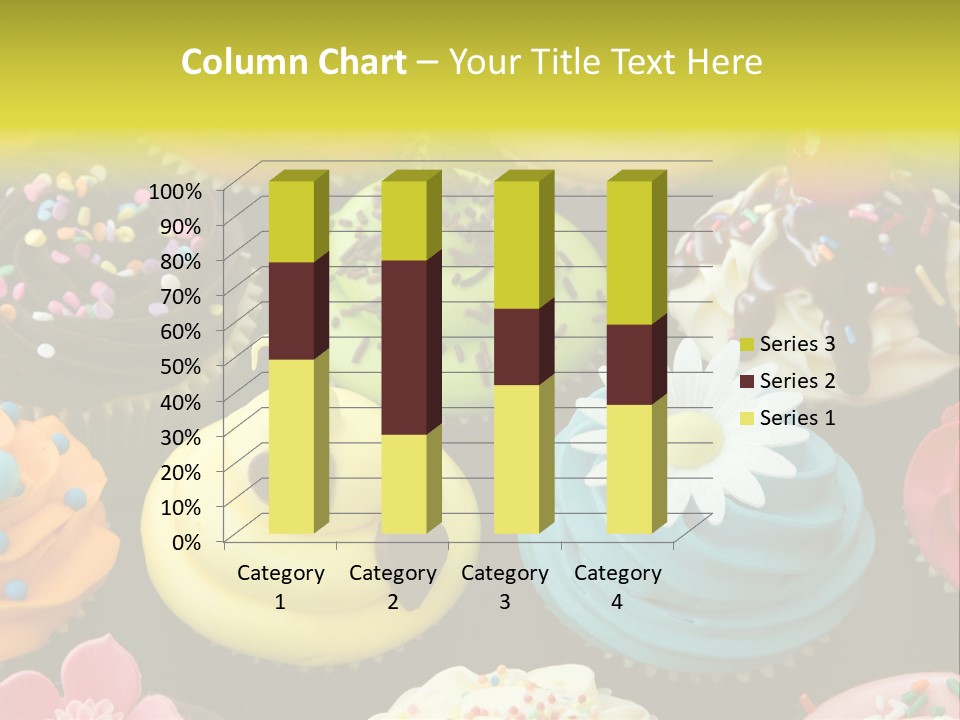 Baked Food Cupcake PowerPoint Template