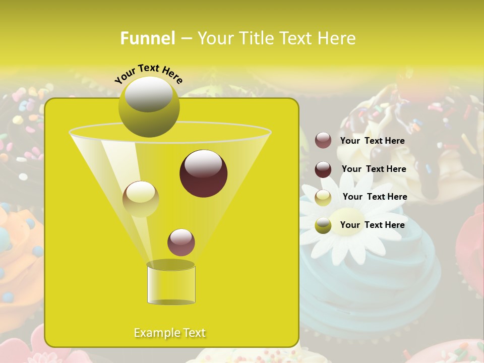 Baked Food Cupcake PowerPoint Template