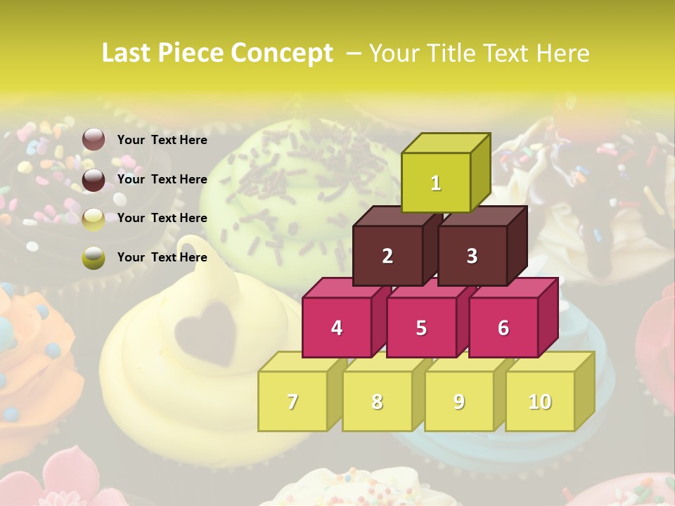 Baked Food Cupcake PowerPoint Template