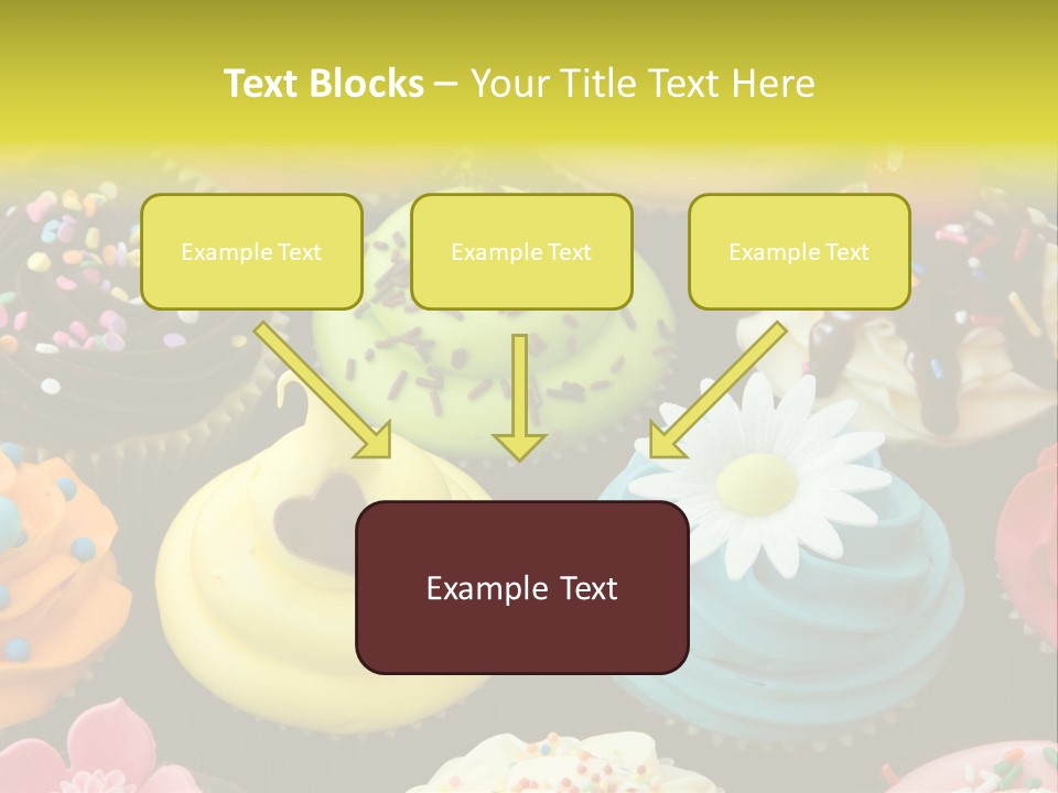 Baked Food Cupcake PowerPoint Template